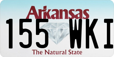 AR license plate 155WKI