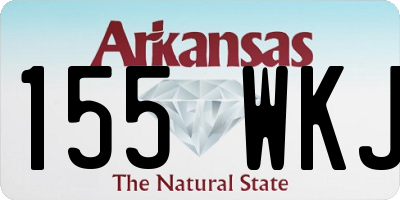 AR license plate 155WKJ