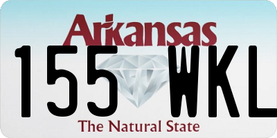 AR license plate 155WKL