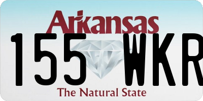 AR license plate 155WKR