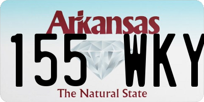 AR license plate 155WKY