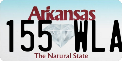 AR license plate 155WLA