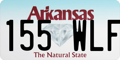 AR license plate 155WLF
