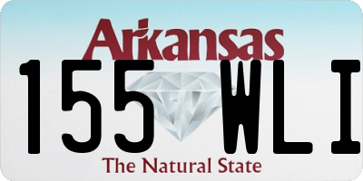 AR license plate 155WLI