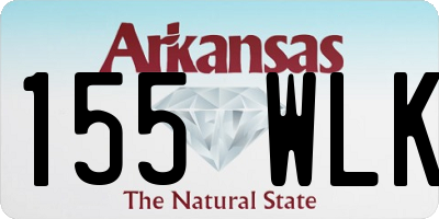 AR license plate 155WLK