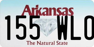 AR license plate 155WLO