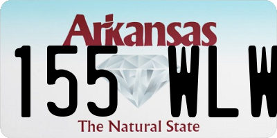 AR license plate 155WLW