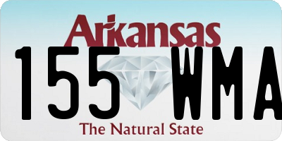 AR license plate 155WMA