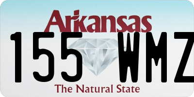 AR license plate 155WMZ