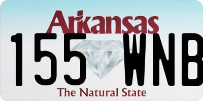 AR license plate 155WNB