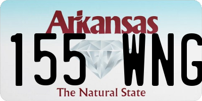 AR license plate 155WNG