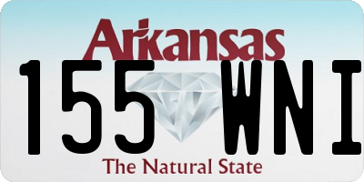 AR license plate 155WNI