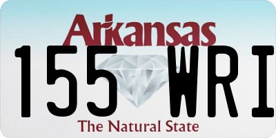 AR license plate 155WRI
