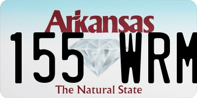 AR license plate 155WRM