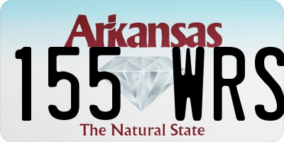 AR license plate 155WRS