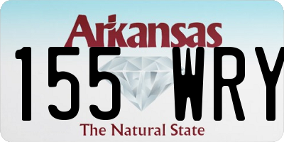 AR license plate 155WRY