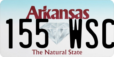AR license plate 155WSC