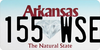 AR license plate 155WSE