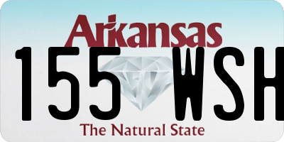 AR license plate 155WSH