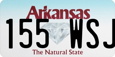 AR license plate 155WSJ