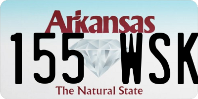 AR license plate 155WSK