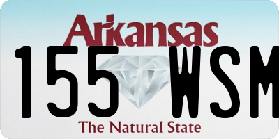 AR license plate 155WSM