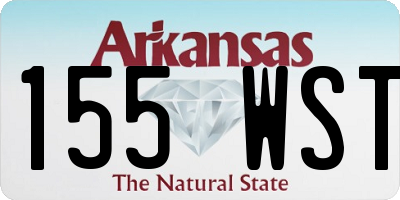 AR license plate 155WST