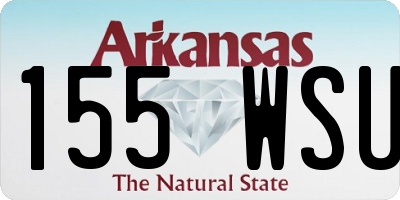 AR license plate 155WSU