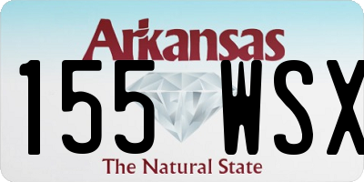 AR license plate 155WSX