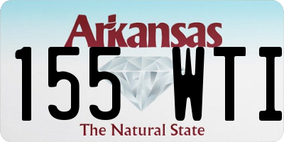 AR license plate 155WTI