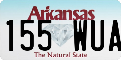 AR license plate 155WUA