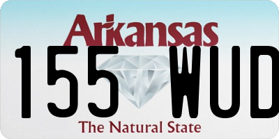AR license plate 155WUD