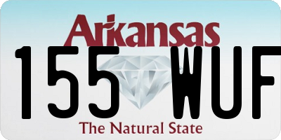 AR license plate 155WUF