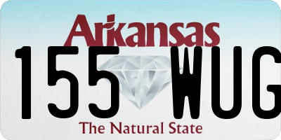 AR license plate 155WUG