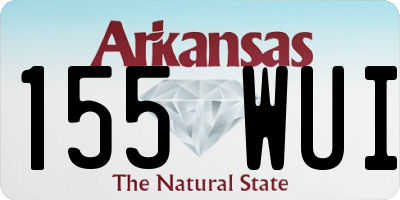 AR license plate 155WUI
