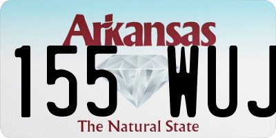 AR license plate 155WUJ