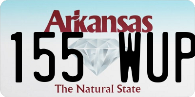 AR license plate 155WUP