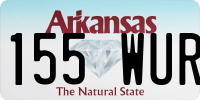 AR license plate 155WUR