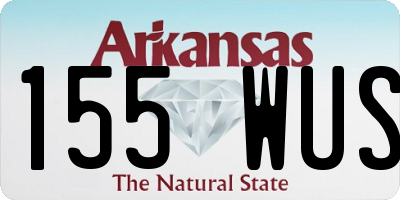 AR license plate 155WUS