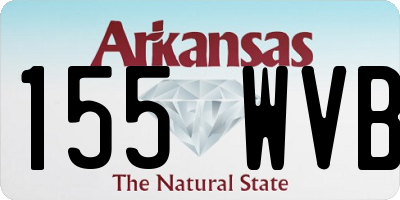 AR license plate 155WVB