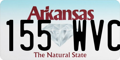 AR license plate 155WVC