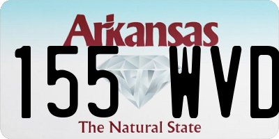 AR license plate 155WVD