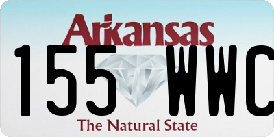 AR license plate 155WWC