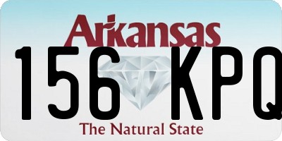 AR license plate 156KPQ