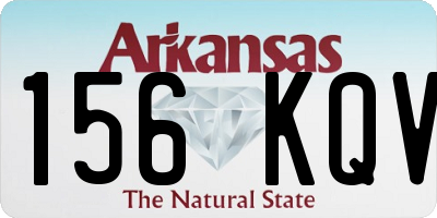 AR license plate 156KQV