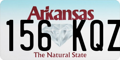 AR license plate 156KQZ