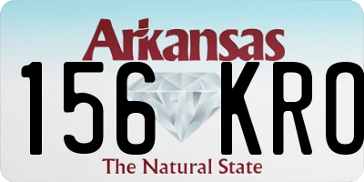 AR license plate 156KRO