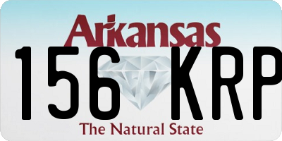 AR license plate 156KRP