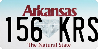 AR license plate 156KRS
