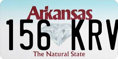 AR license plate 156KRV